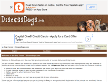 Tablet Screenshot of discussdogs.com